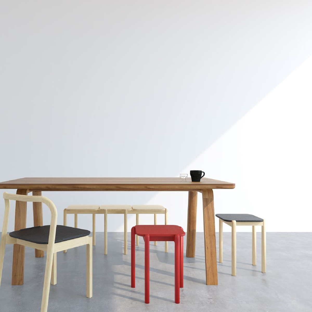 Gelas keramik berbentuk unik dari Kandura Studio