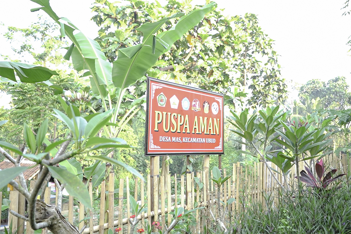 Taman Puspa Aman di Desa Wisata Mas, Ubud